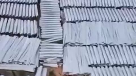 Wind Turbine Blade Graveyard in Texas, USA