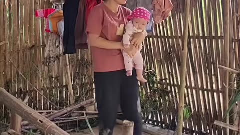 Single mother fights the storm alone