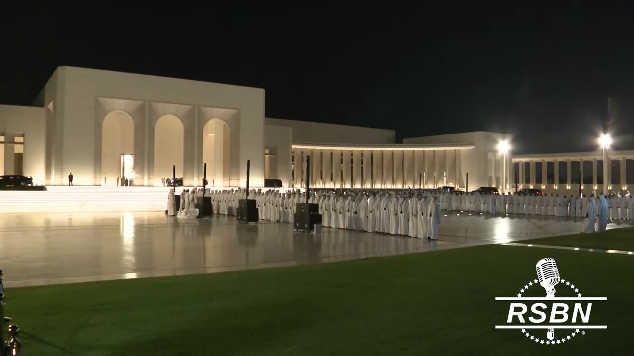WATCH: President Trump's Motorcade Arrives At Lusail Palace - 5/14/25