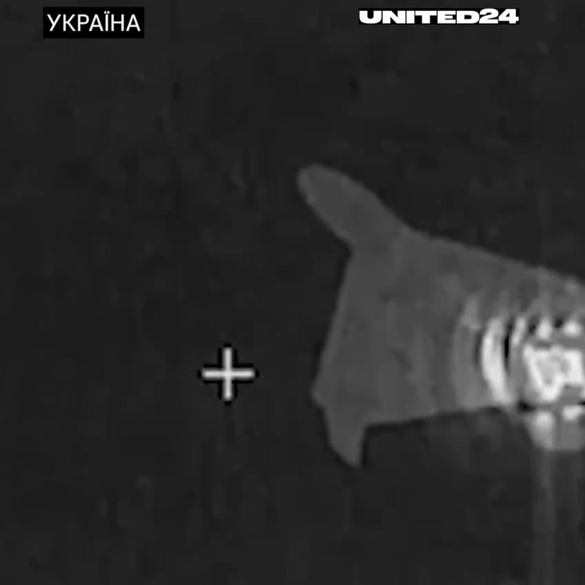🦅 Footage of the interception of Russian "Shahed-136" using Interceptor-drones.