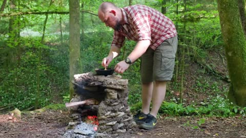 Primitive Tomahawk Steak in a Handmade Stone Oven 2