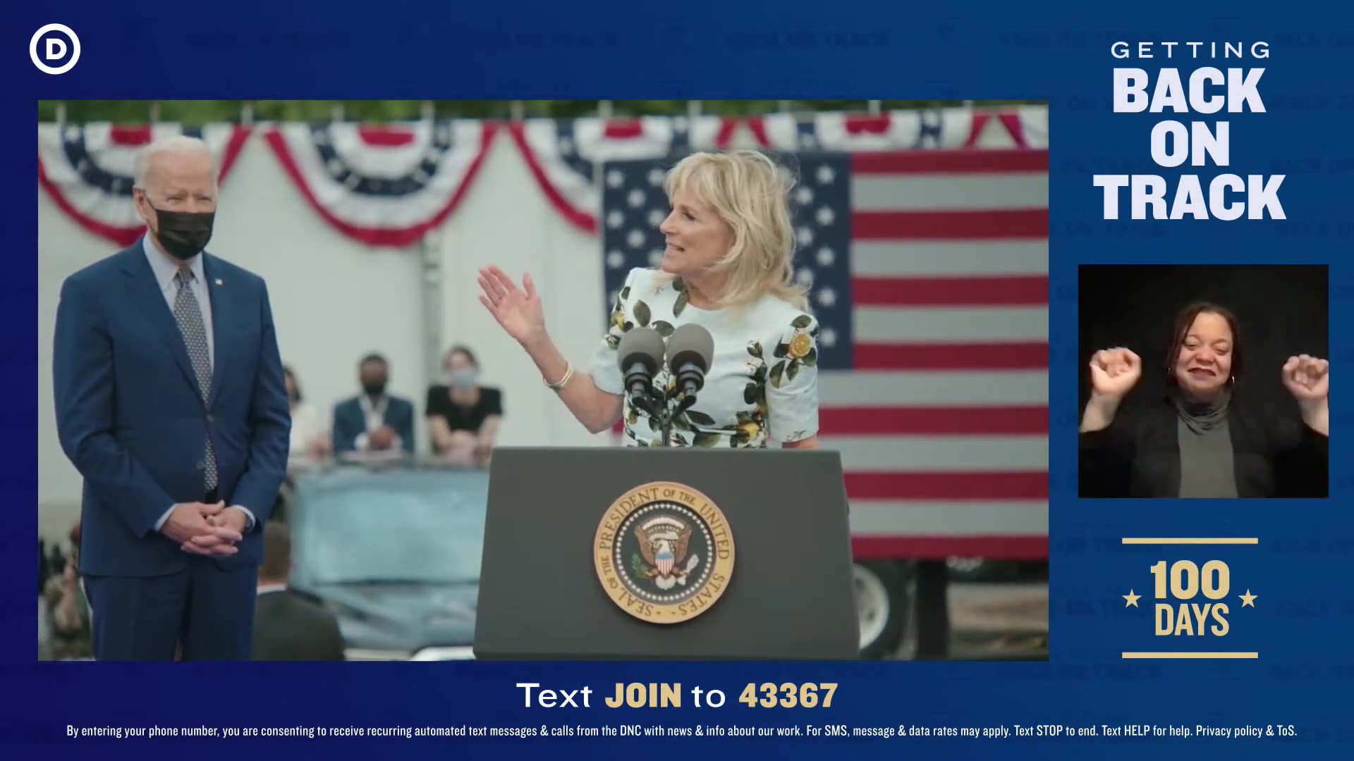 President Biden and Dr. Biden Drive-In Rally in Georgia to Celebrate 100 Days