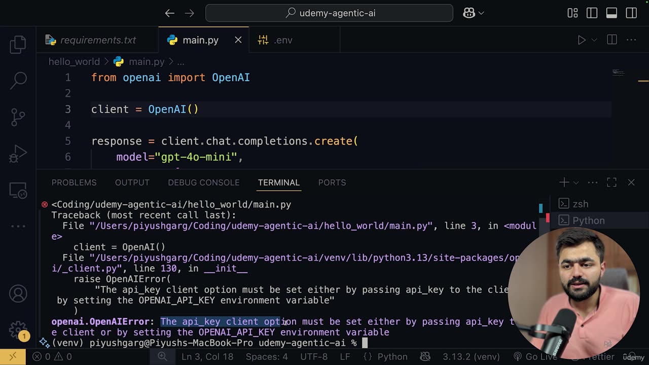 15.2 -Invoking OpenAI APIs with Python