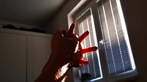 Sensual Couple In A Bedroom Holding hands, sweet!