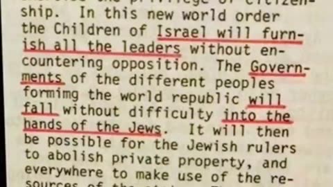 THE JEWISH PLAN TO GENOCIDE HUMANITY