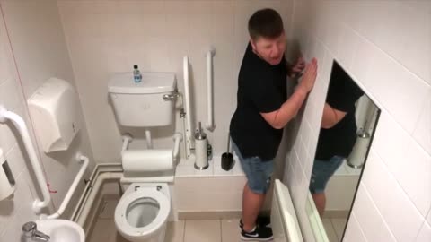 PUBLIC TOILET 1000 STINK BOMB PRANK!