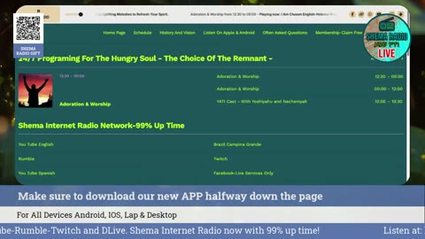 Shema Internet Radio Live Daily Stream