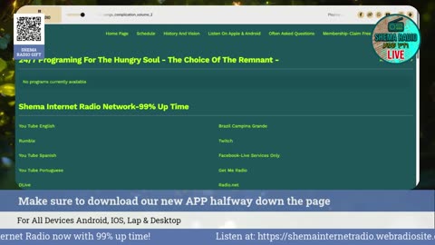 Shema Internet Radio Live Daily Stream