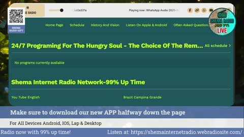 Shema Internet Radio Live Daily Stream