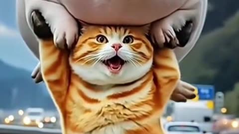 Chubby Cat Got a Big Gift