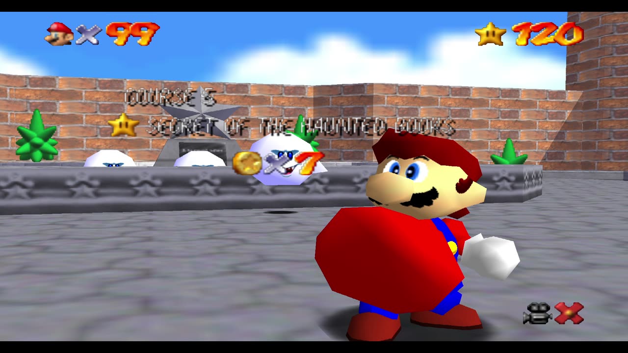 Super Mario 64 [Remaining RA] - Secret Way Around the Haunted Books [NC]