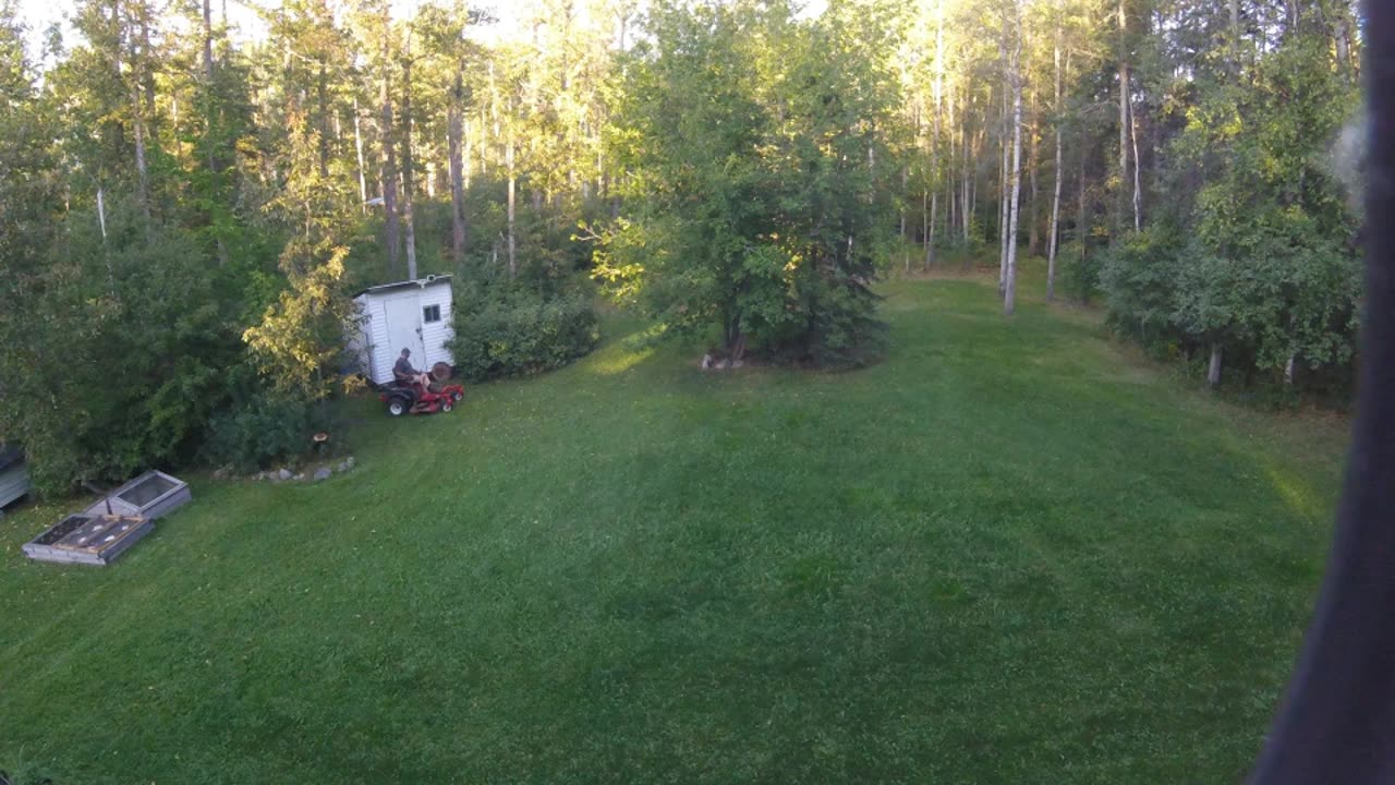 Aerial mowing time lapse