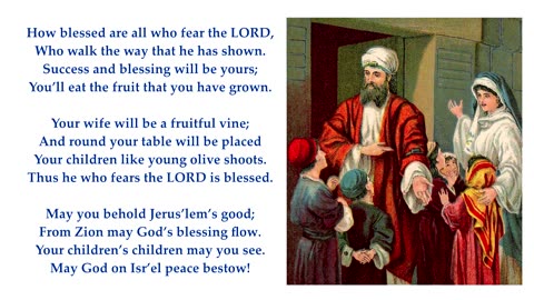 Psalm 128 in full. Tune: Church Triumphant