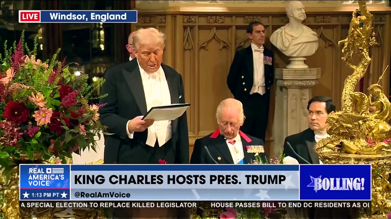 PRESIDENT TRUMP TOASTS TO THE FRIENDSHIP OF TWO GREAT COUNTRIES