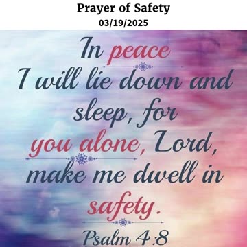 Prayer of Safety #youtubeshorts #grace #jesus #mercy #faith #fyp #trust #joy #bless #God #love #safe