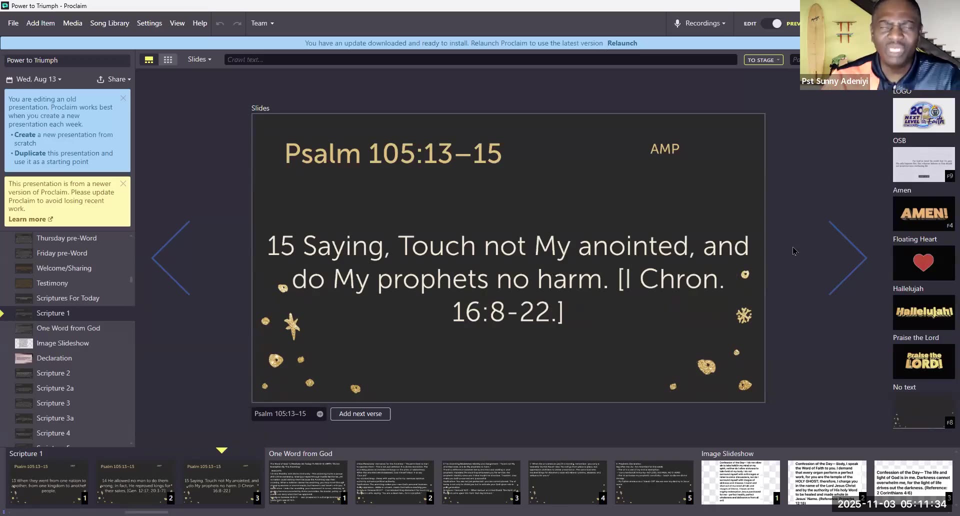 Power To Triumph || November 3, 2025 || Anointing Service