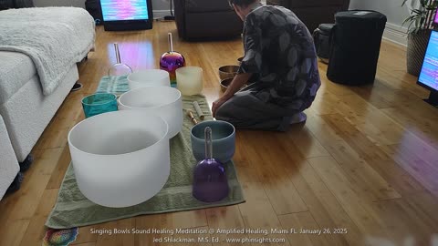 Singing Bowls Sound Healing Meditation @ Amplified Healing, Miami FL, January 26, 2025 - Jedi Shaman