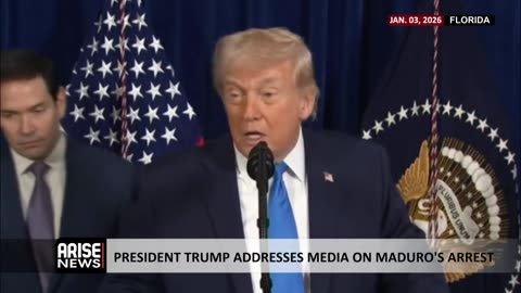 FULL SPEECH: PRESIDENT TRUMP ADDRESSES MEDIA ON MADURO'S ARREST