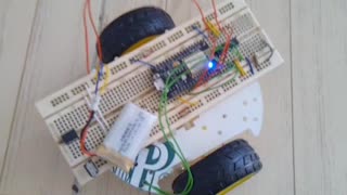#Arduino #ESP8266 #WiFi #Robot Car Roll on Two Wheels