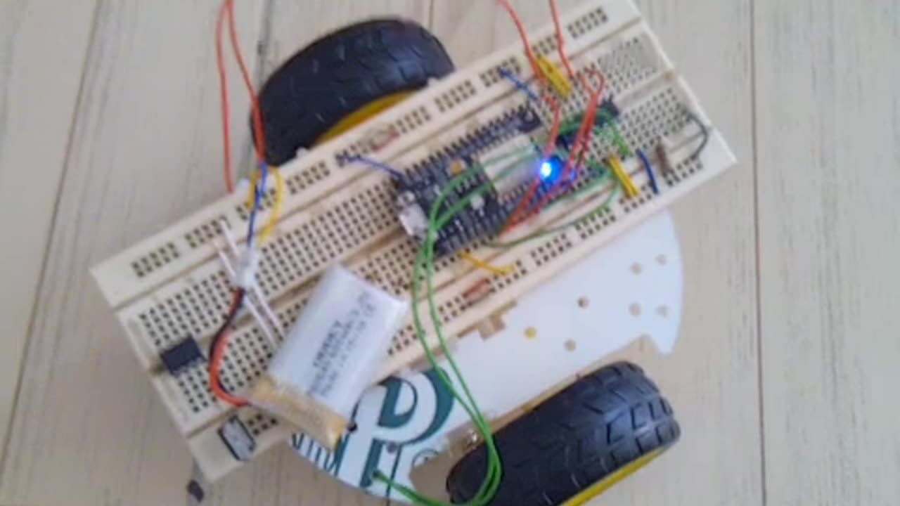 #Arduino #ESP8266 #WiFi #Robot Car Roll on Two Wheels