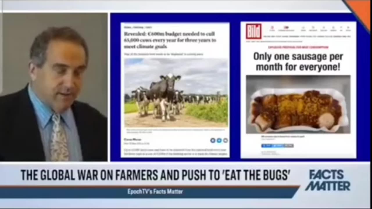 Attack on food and farming, eat bugs and fake meat, pressure kids