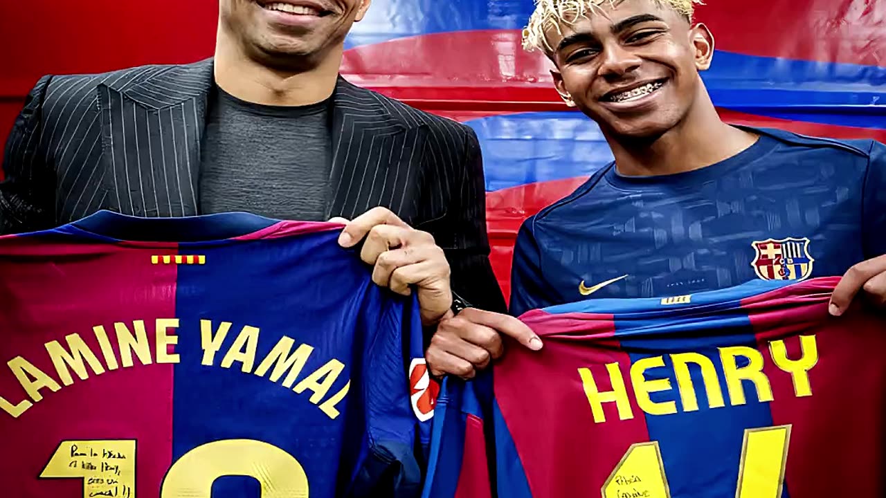 👕 ¡INTERCAMBIO LEGENDARIO ENTRE LAMINE YAMAL Y THIERRY HENRY! 🔄 PROMESA CUMPLIDA TRAS EL CLÁSICO 🔥🇫🇷