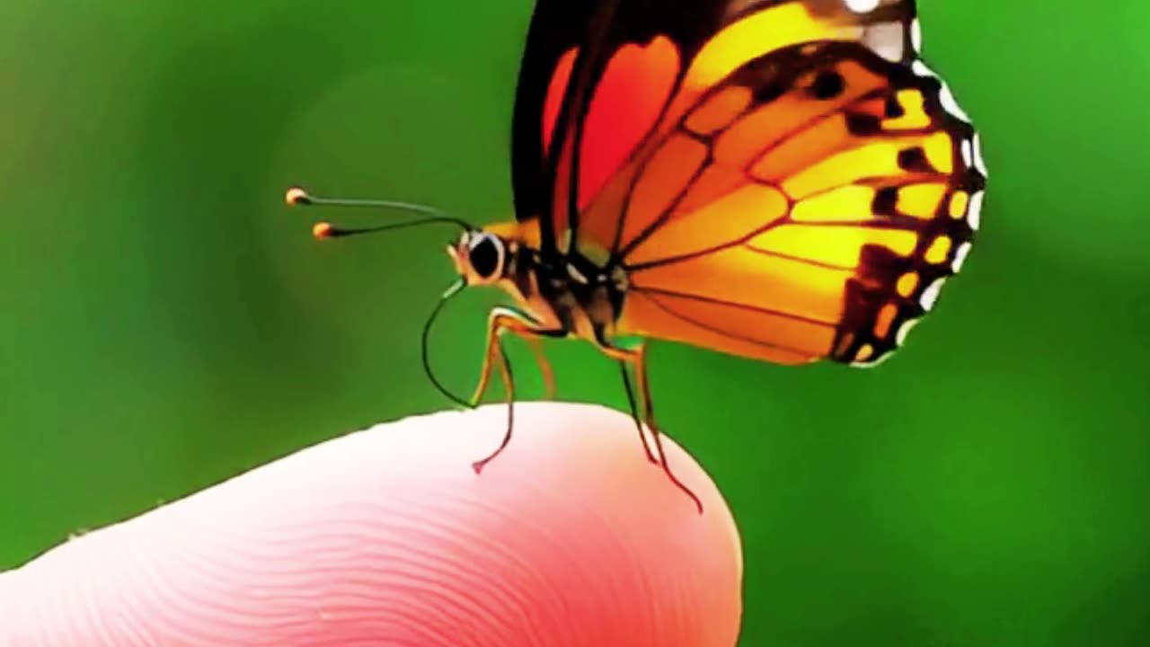 Butterfly MAGIC on Fingertip! #actionadventure.