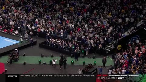 NCAA crowd goes absolutely haywire for President Donald Trump as he makes his walkout