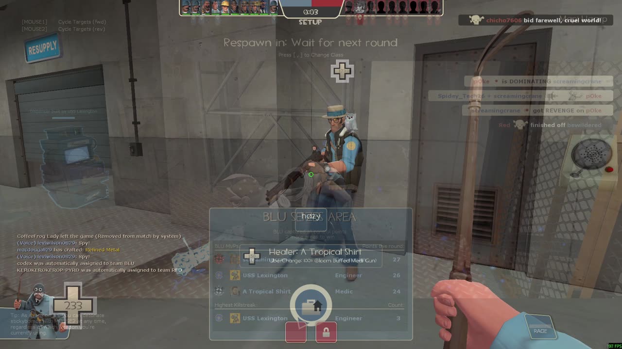 Bugged Haarp Match Where Red Gets Auto Balanced (Team Fortress 2)