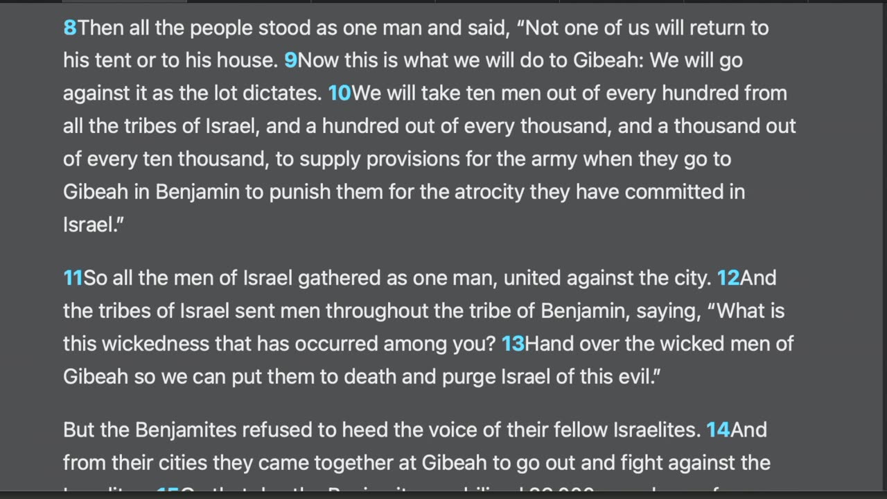 Judges 20