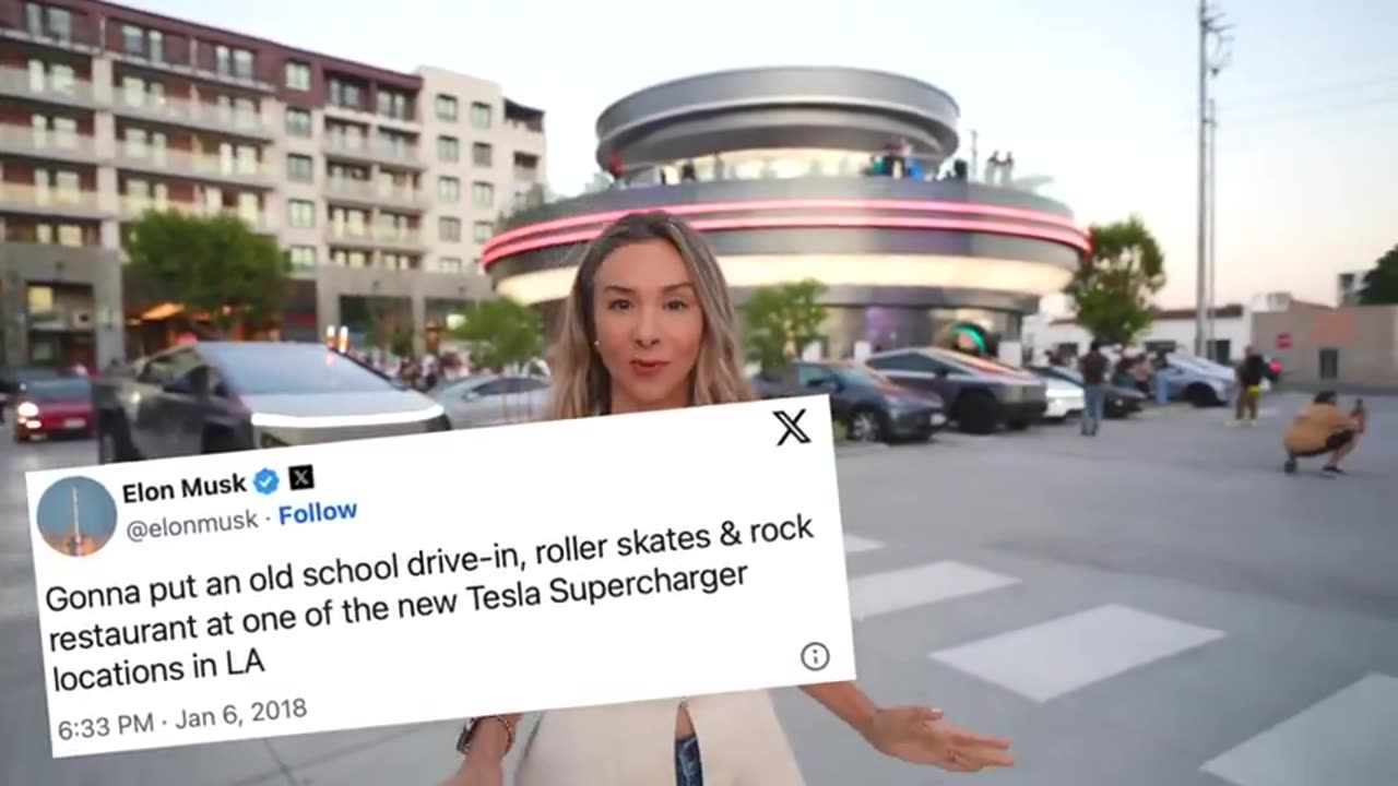 Elon's new Tesla Diner opens today