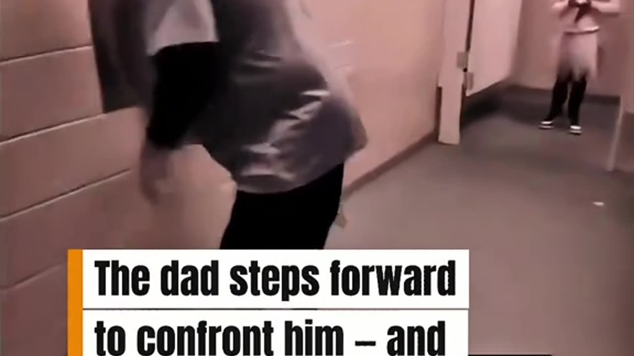 Grown man caught using women's bathroom