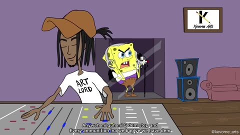 Spongebob Pull up To The Studio : Part 3 GunBob vs Plankton - Lyrical Clash