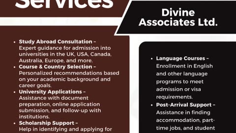 Divine Associates Ltd: Guiding Your Global Education Path