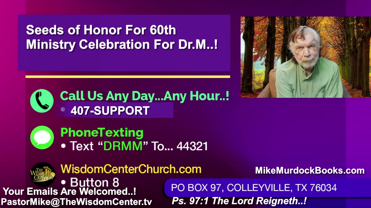 Re-Air: Wisdom World LIVE With Mike Murdock..!!!