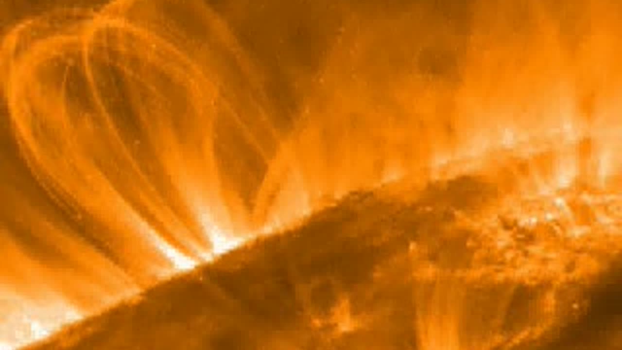 Super close-up of the sun. CME
