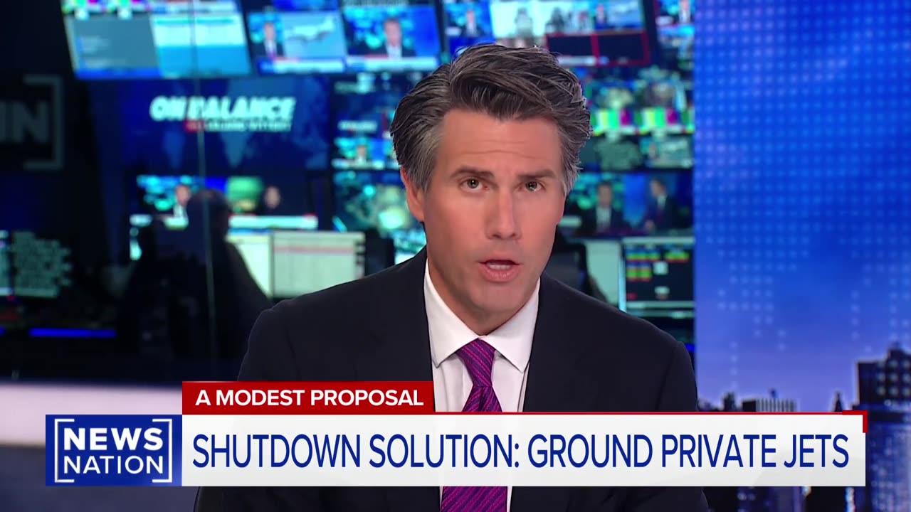 How to end shutdown❓Ground private jets | Leland Vittert