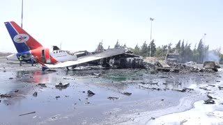 Israeli strikes on Yemen's Sanaa airport destroy Yemenia Airways plane