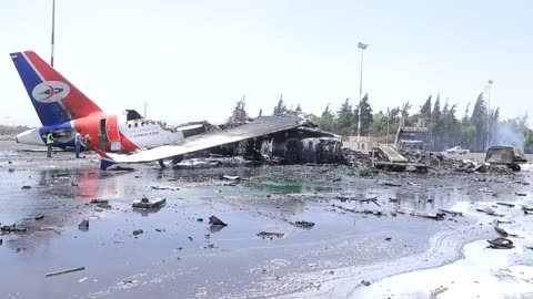 Israeli strikes on Yemen's Sanaa airport destroy Yemenia Airways plane