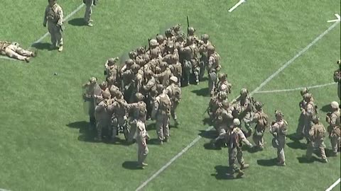 Marines are training in the Los Angeles area!