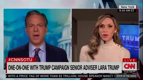 Fake Jake Tapper Gaslights Lara Trump and The American People on Biden's Cognitive Decline in 2020