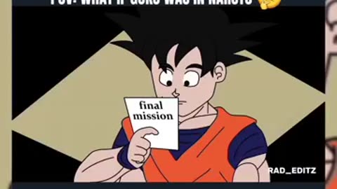Incredible: What if goku was in naruto #anime #goku #naruto #trending #fypシ゚ #vi