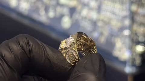 New 10k Gold Last Supper Ring