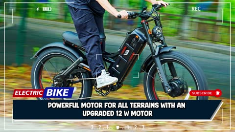 Romeo PRO Electric Bike 1600W Peak Motor 48V 60AH Battery 26*4.0 In Fat Tire Electric Bike