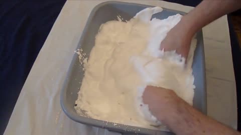 shaving cream sensory play with a autistic adult