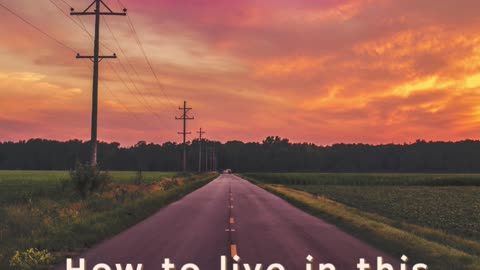 How to live in this world, but NOT become of the world Devotional Posts