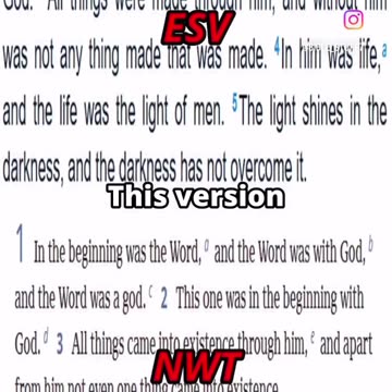 Jehovah's Witnesses changed the Bible! #falsegospel #falsereligions