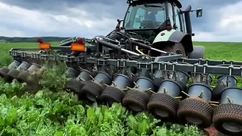Modern Farming Technology in Action 🚜🌱.