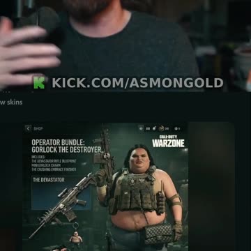 Asmongold Reacts to Gorlock the Destroyer Skin in Call of Duty