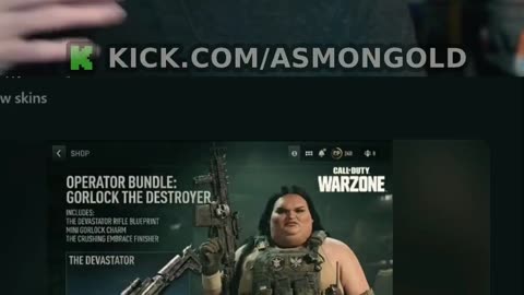 Asmongold Reacts to Gorlock the Destroyer Skin in Call of Duty